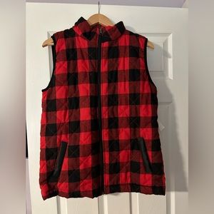 NWTS Pink Lily Buffalo Plaid XL vest